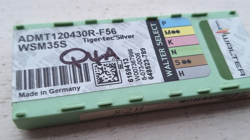 10 Walter carbide milling tips ADMT120430R-F56 WSM35S ( ADMT 120430 R stainless - Picture 2 of 2