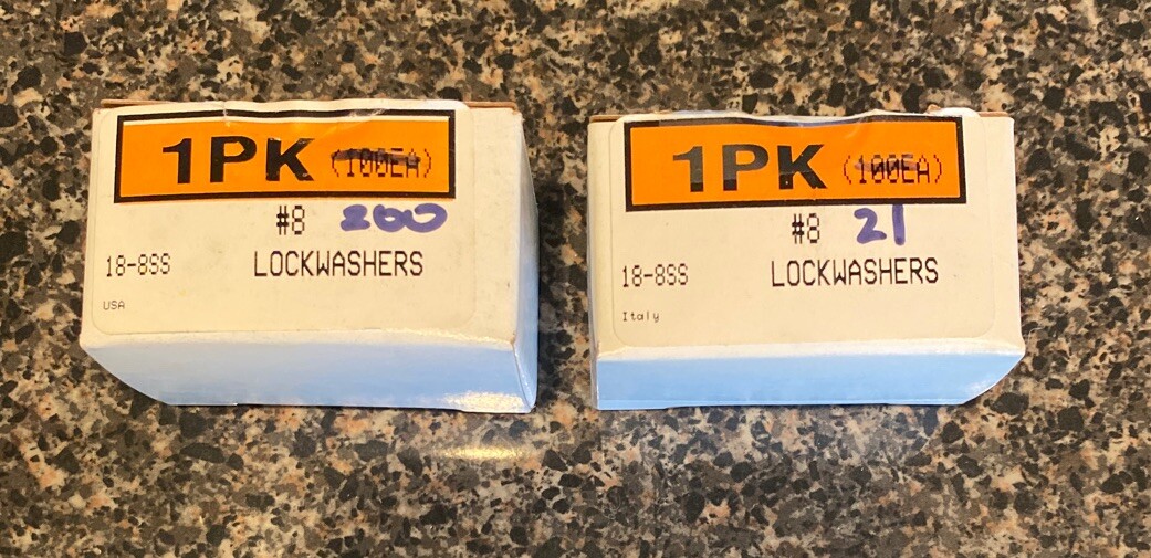 McMasterCarr 8 .3” OD Stainless Steel Split Lock Washer 92146A545 for sale online eBay