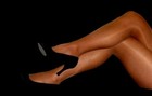 3 2XL Tamara Suntan Black Lt Suntan Control Top Pantyhose Hooters Uniform Nylons — photo 7
