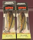(2) Rapala Rap V 06 Rvb06 Gold Lipless Crankbait Blade Bait Fishing Lures