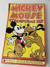 Vintage Walt Disney Mickey Mouse Colorforms Play Set USA 465