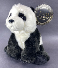 FAO SCHWARZ 10 Sitting Panda Bear Plush /Stuffed Animal WITH TAGS