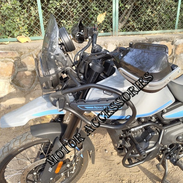 Fit For Royal Enfield New Himalayan Guerrilla 450 Tinted Black Hand Guard Kit