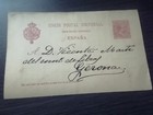 1892 Variedad de la tarjeta Entero Postal 31. Dirección tiene 3c
