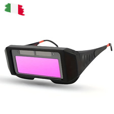 Occhiali Per Saldatura Di Protezione Lente Auto Oscuramento da Saldatrice Fabbro