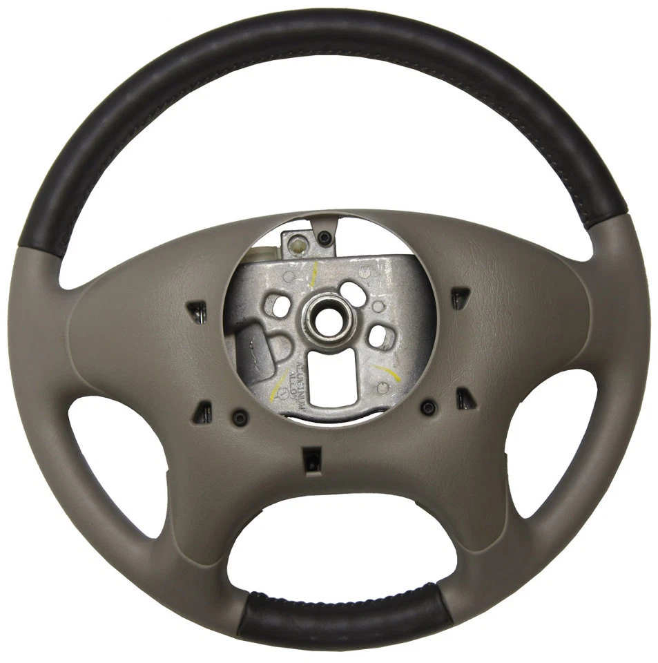 Volante Buick Rendezvous 2002-2003 couro cinza dois tons com interruptores de áudio - Imagem 4 de 4