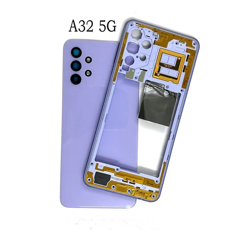 Boîtier Coque Cache Batterie + Cadre Moyen Mid pour Samsung A32 4G A325 A32 5G A326 - Photo 12 sur 20