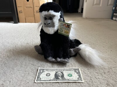 Rare Wild Republic Cuddlekins Plush Colobus Monkey Stuffed Animal 12''