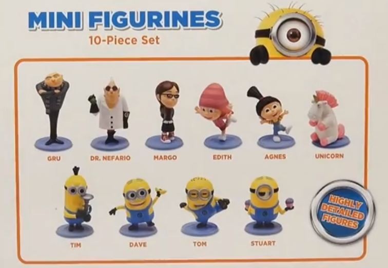 MINIONS DESPICABLE ME 2 MOVIE MINI FIGURINES TOYS R US EXCLUSIVE