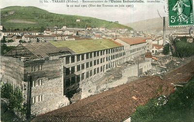 TARARE reconstruction of the Industrial Inion burned in 1905 state in 1907