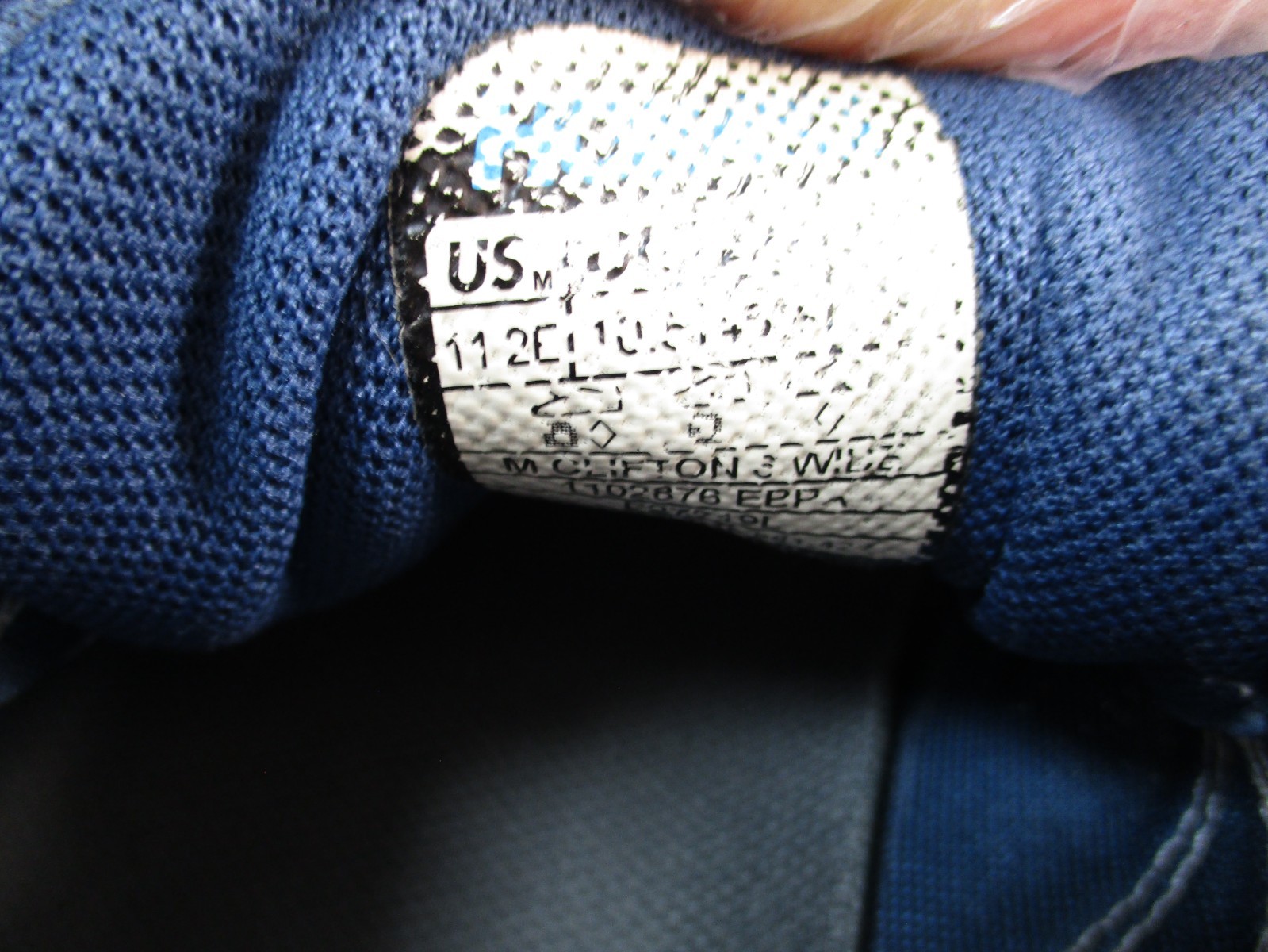 Hoka One One Clifton 8 Running Shoes Womens 11 EE Sneakers Blue Lace Up thumbnail 10