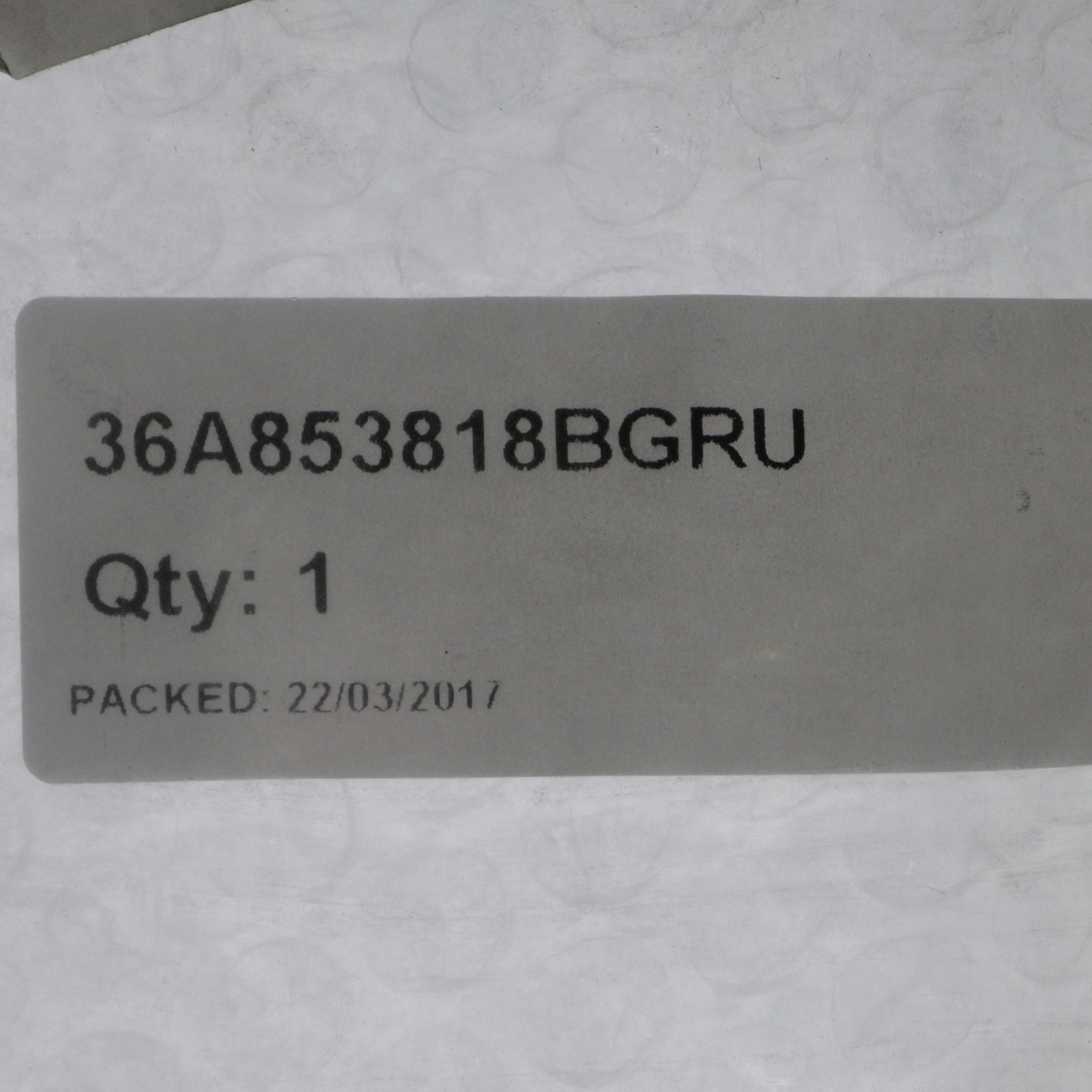 Bentley Bentayga 2015 Rear Right Wheel arch molding P/N 36A853818BGRU