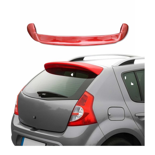Heckspoiler Dachspoiler FüR Dacia Sandero & Stepway 2012-2020 Rot Lackiert ABS-image