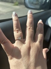Diamond White Gold Heart Engagement Ring