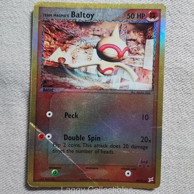 Pokemon Team Magma vs Team Aqua 60/95 Team Magma's Baltoy - Reverse Holo - DMG