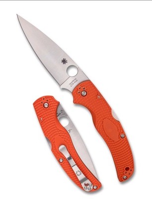   New Spyderco Exclusive Native Chief C244ORP Orange FRN Satin CTS-XHP  