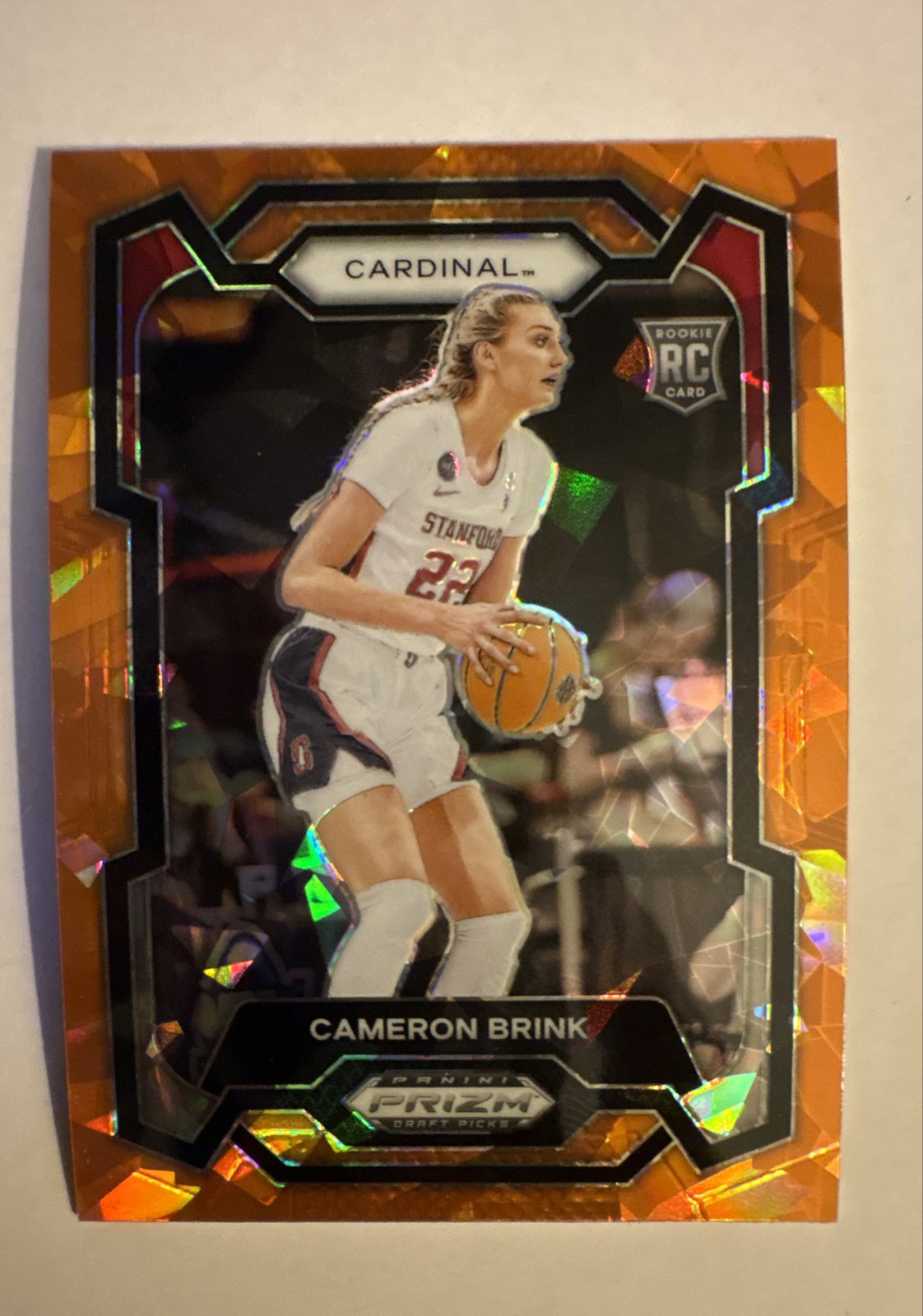 2024-25 Panini Prizm Draft Picks - Cameron Brink #89 Orange Ice Prizm (RC)