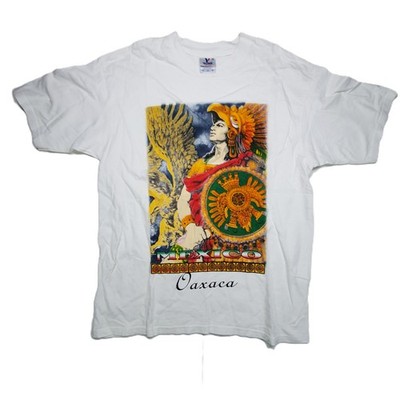 Shirt Yazbek Maya Krieger Oaxaca T-Shirt Men XL Weiß Kunstdruck Brust