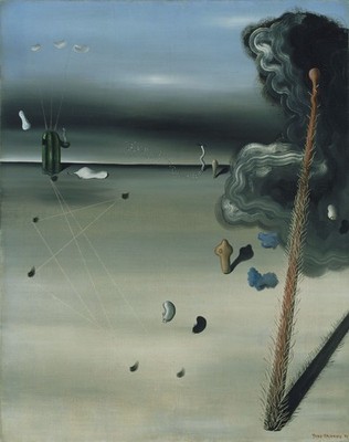 Yves Tanguy Mama Papa ist verwundet Kunstdruck Poster Leinwand Wanddeko Kreativ Torte