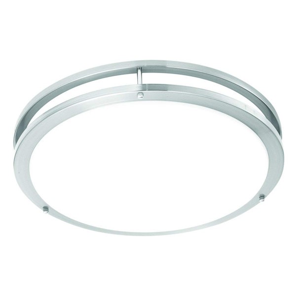 Потолочный светильник, сертифицированный Thomas Energy Star, Белая акриловая линза, матовый никель