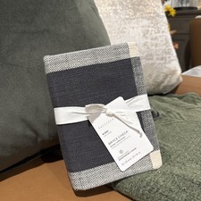 Pottery Barn Bryce Buffalo Check Cotton Twill Sham Charcoal Gray King