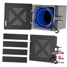 2 Pack Aluminum RV Bumper End Caps, Heavy-Duty 4-Inch Square Camper Bumper