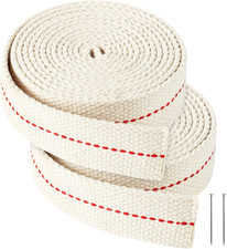 2 Rolls 1 Inch x 13Ft Flat Cotton Oil Lantern or Oil Lamp Wick Replacement