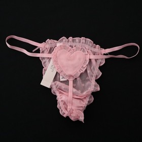 VICTORIA'S SECRET Dream Angels Heart Chiffon String Thong Panty S M L XL