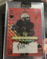 2024 Wild Card RJ Harvey Auto Rookie 5 Card Draw Stacked Deck RB 1/1!