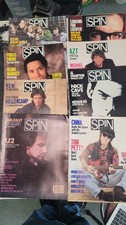 Lot of 8 Spin Magazines 1989 Lot Vintage Music, Pop Culture & Rock History