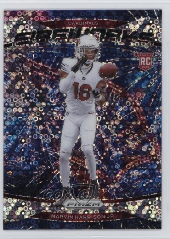 2024 Panini Prizm Fireworks No Huddle Prizm Marvin Harrison Jr #20 1oa8