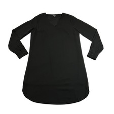 Who What Wear V-Neck Popover Dress Size Small Knee Length Minimalist LBD Casual
