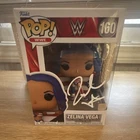 Funko WWE Zelina Vega #160 Autographed Pop Fanatics COA with Protector