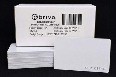 Brivo B-BUC3-37-SC50 Unified Credential Smart Card EV3 8K 37-Bit Qty 50 Cards