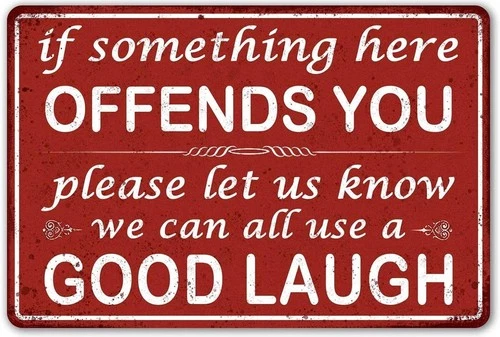 Vintage Tin Sign Funny Man Cave Bar Aluminum Sign 8x12 Size Wall Decor