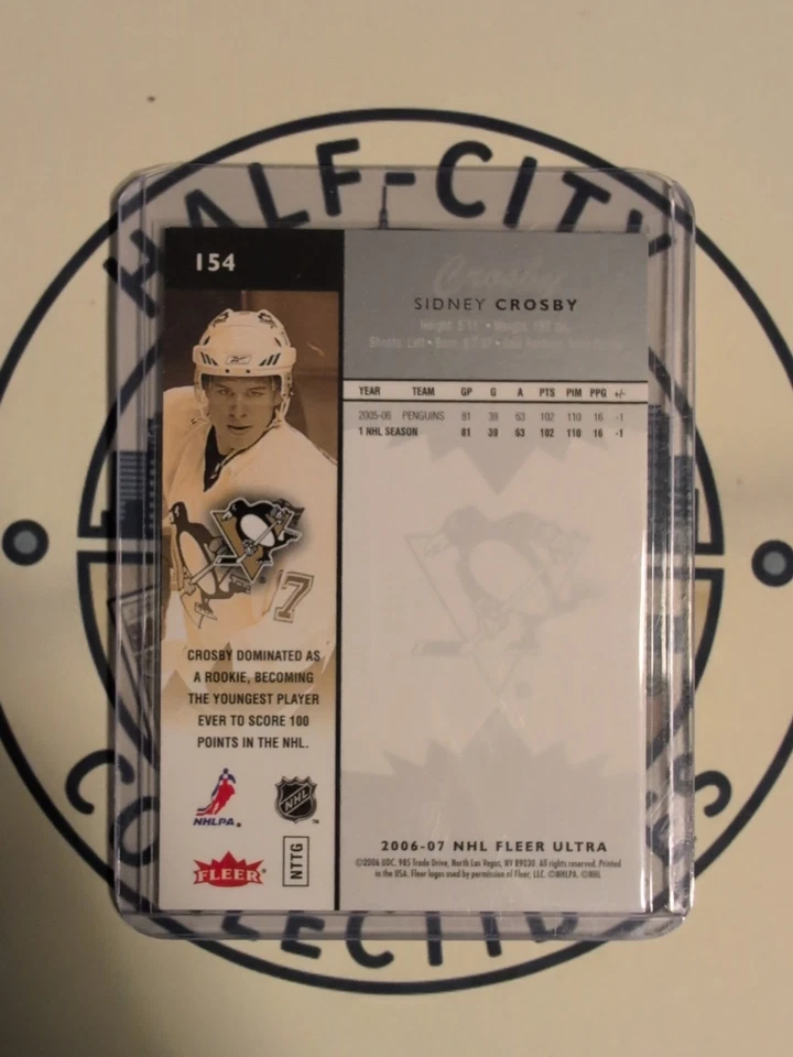 Sydney Crosby Fleer Ultra #154 2006-2007 Foto 2 de 2