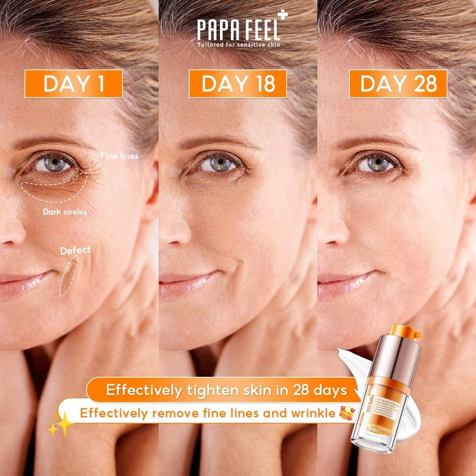2x15g Eye Cream 5D Peptides + Ceramide + Collagen Repairing Aging Skin Eye Cream - Image 3 of 4
