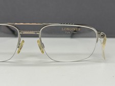 Occhiali Longines uomo angolari argento oro grandi L titanio Germany 4598 NP: 309€