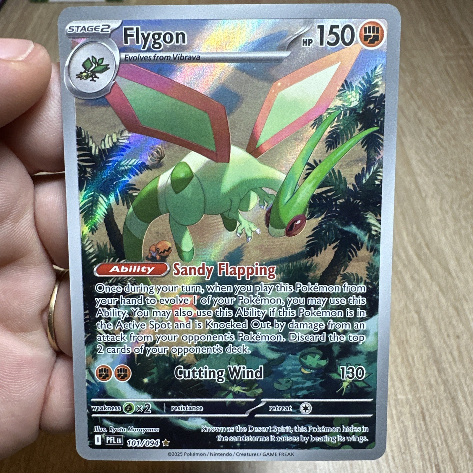 Flygon 101/94 Phantasmal Flames English Pokémon TCG Card Illustration Rare NM