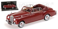 Minichamps 436134930 1/43 ROLLS ROYCE SILVER CLOUD II CABRIOLET 1960 RED LIMITED