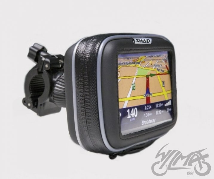 Support GPS 3.5 SHAD étanche avec écran tactile pour guidon moto