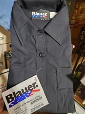blauer 8421w womens short sleeve navy blue uniform shirt size 46
