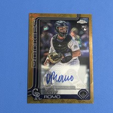 2025 Topps Chrome Logofractor -Drew Romo Auto Gold Refractor /50 RC #RA-DRR