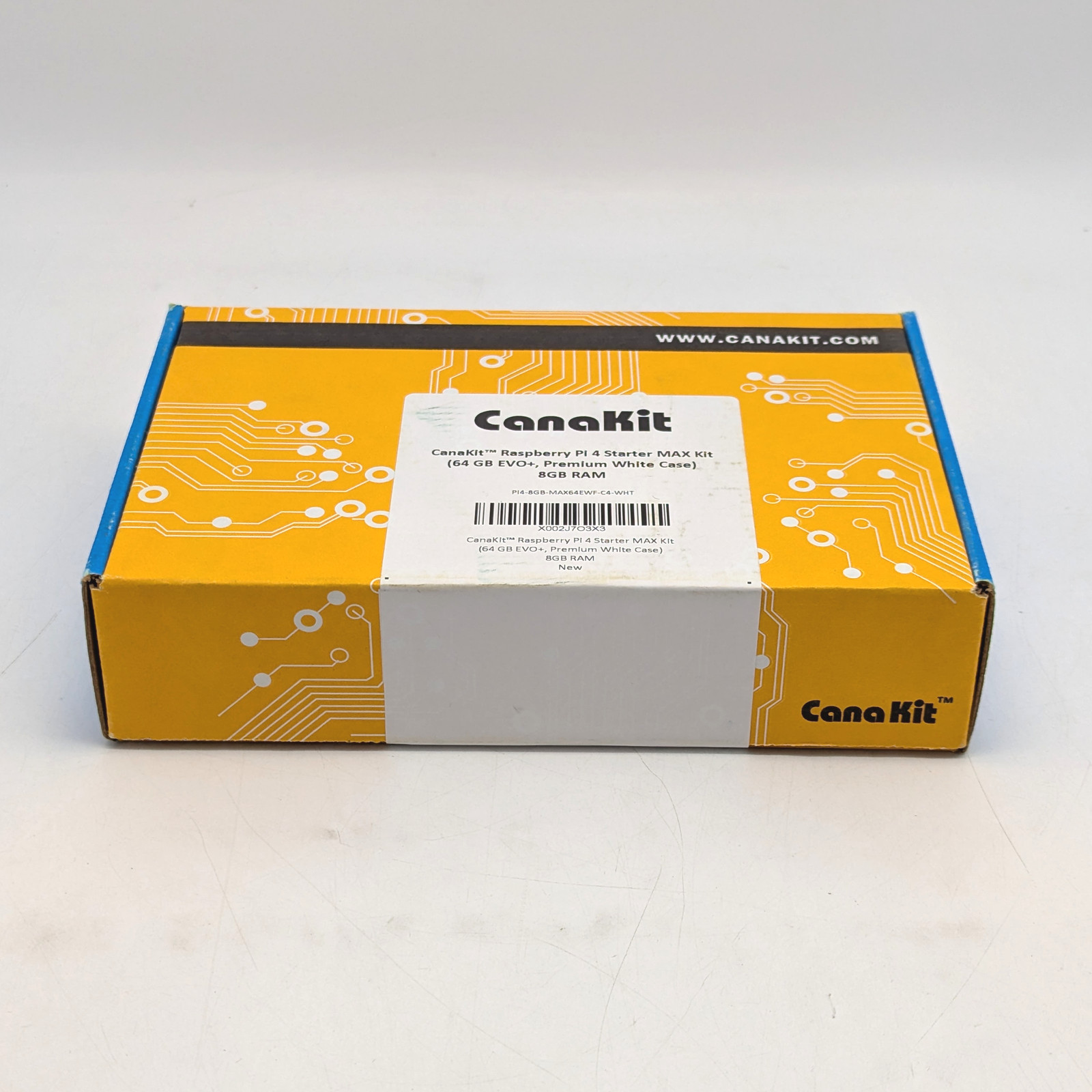 CanaKit Raspberry Pi 4 Starter MAX Kit 8GB RAM 64GB EVO+ Premium White Case