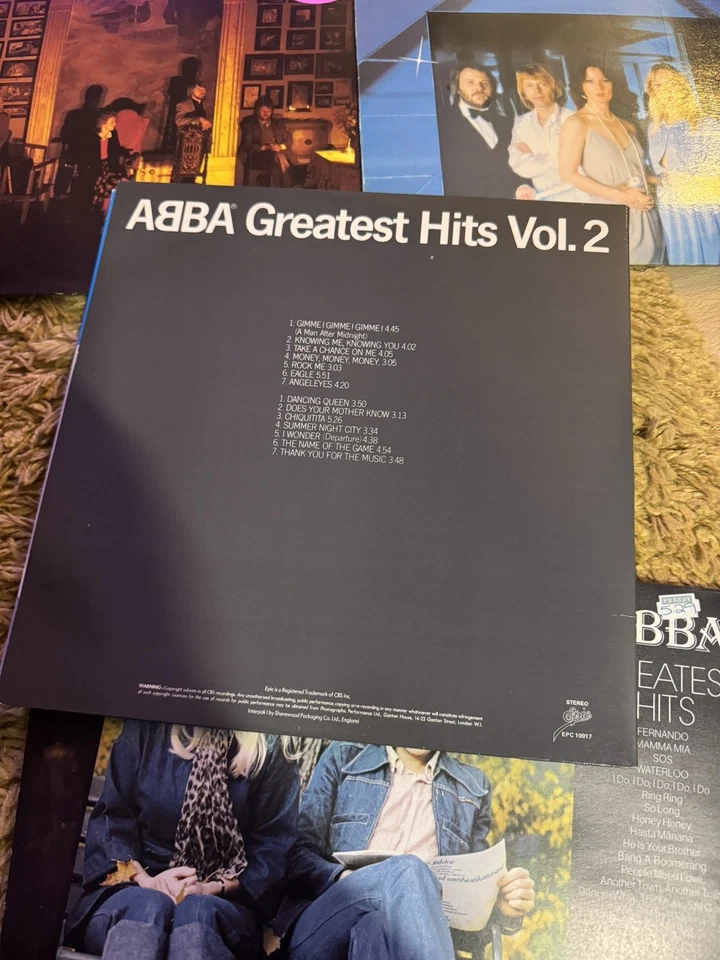 ABBA Vinyl job lot 7 x albums 12” record 33rpm music records vinyl album pop  - Image 2 of 4