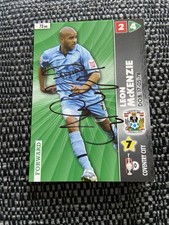 LEON McKENZIE - COVENTRY CITY FC SIGNED FOOTBALL PANINI CHAMPIONSHIP CARD