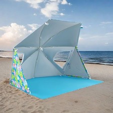 1PC UPF50 Sun Protection Beach Umbrella Tent with Portable Carrying Bag