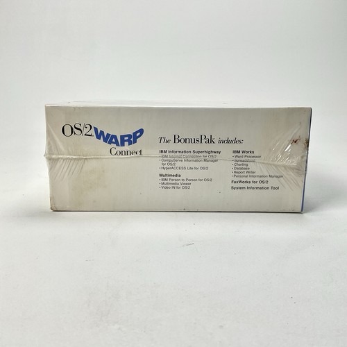 IBM OS/2 Warp Connect versione 3 CD-ROM DOS Windows vintage sigillato in fabbrica - Foto 4 di 5