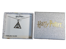 Harry Potter Deathly Hallows Sterling Silver Necklace Jacmel NIB Official