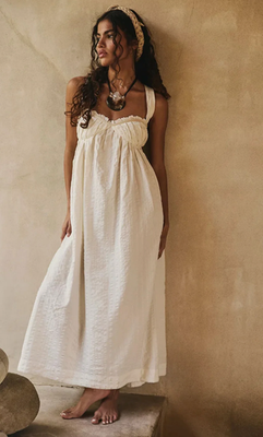NEW FREE PEOPLE FREE-EST COCONUT MILK IVORY POPPY MIDI DRESS SZ M | eBay